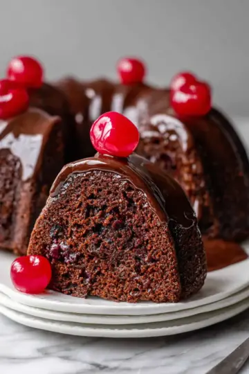 Chocolate Cherry Bundt Cake