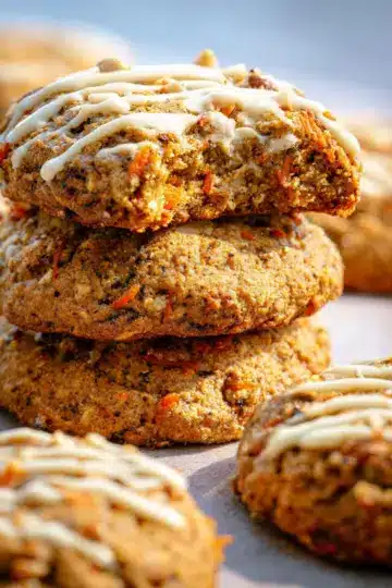 Healthy Carrot Cake Cookies (dairy free!)
