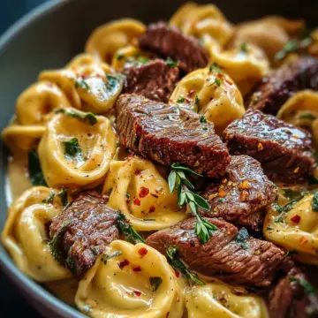 Garlic Steak Tortellini