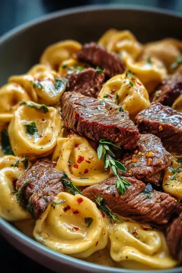 Garlic Steak Tortellini