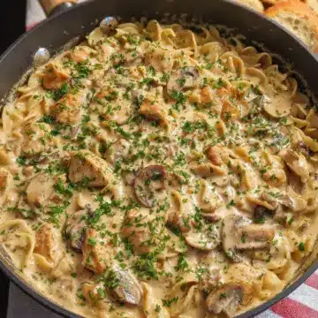 Creamy Chicken Stroganoff