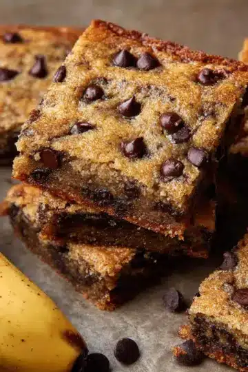 Banana Chocolate Chip Bars