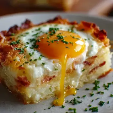 Baked Eggs Napoleon