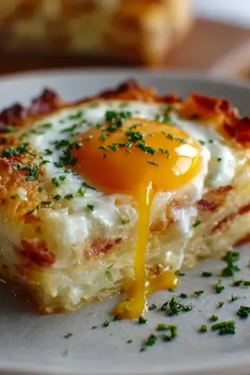 Baked Eggs Napoleon