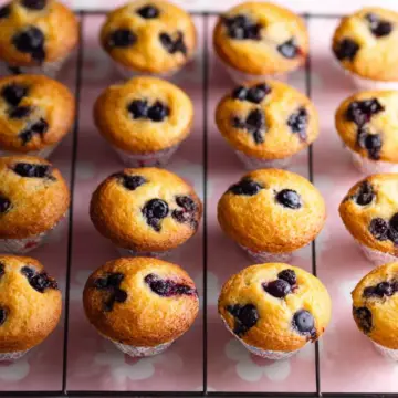 Mini Banana Blueberry Muffins for Kids