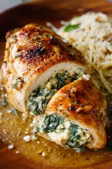 Spinach and Feta Stuffed Chicken