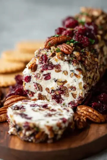 Cranberry Pecan Cheese Log