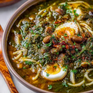 Ash Reshteh (Persian Noodle Soup)
