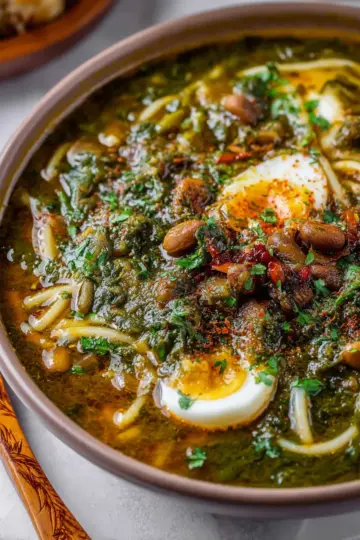 Ash Reshteh (Persian Noodle Soup)