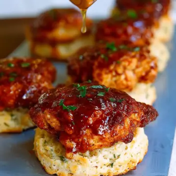 Hot Honey Chicken Biscuits