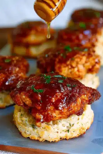 Hot Honey Chicken Biscuits