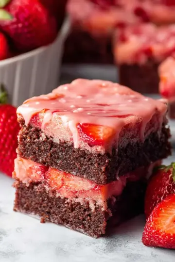 Strawberry Brownies