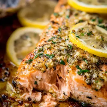 Baked Lemon Garlic Butter Salmon