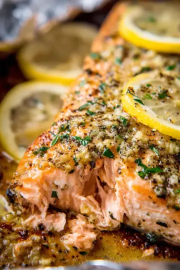 Baked Lemon Garlic Butter Salmon