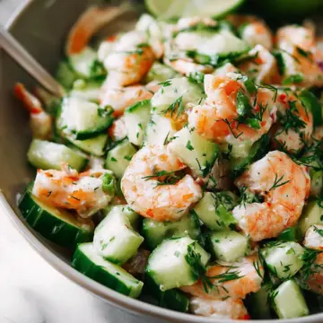 Cucumber Shrimp Salad