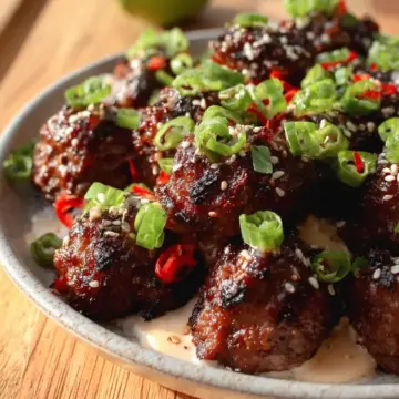 Korean BBQ Meatballs