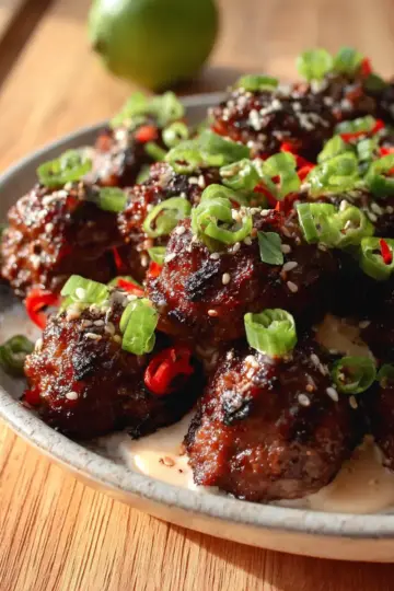 Korean BBQ Meatballs