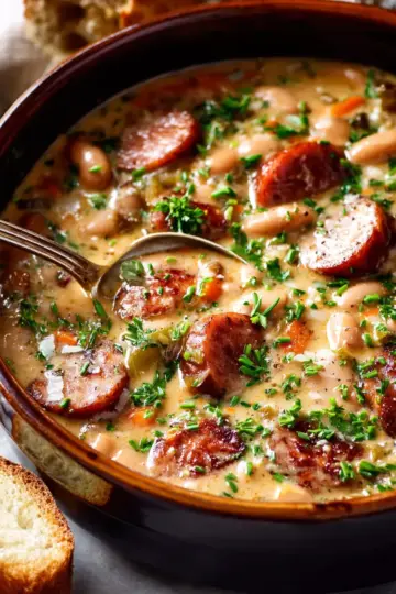 Creamy Sausage and Bean Soup
