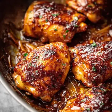 Sweet and Spicy Glazed Chicken Thighs