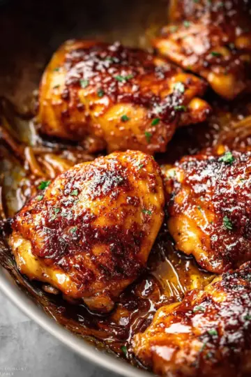 Sweet and Spicy Glazed Chicken Thighs