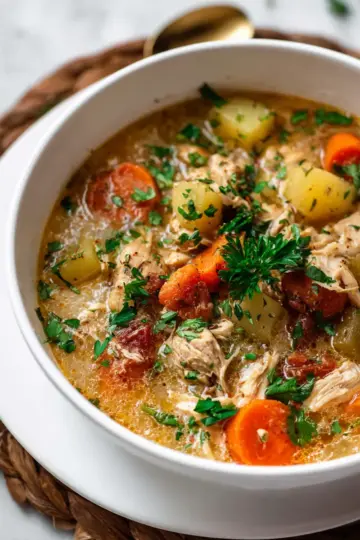 Slow Cooker Hearty Chicken Stew