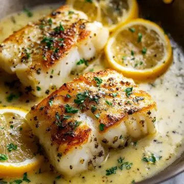 Easy Pan Fried Cod With Lemon Butter Sauce