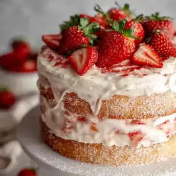 Gluten Free Strawberry Shortcake Cake