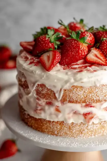 Gluten Free Strawberry Shortcake Cake