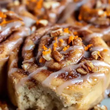 Gluten Free Carrot Cake Cinnamon Rolls