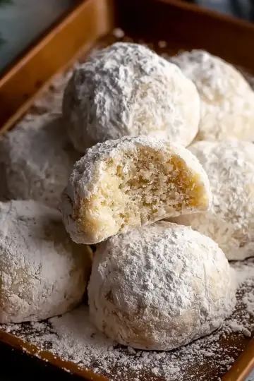 Tender Sweetened Condensed Milk Snowball Cookies