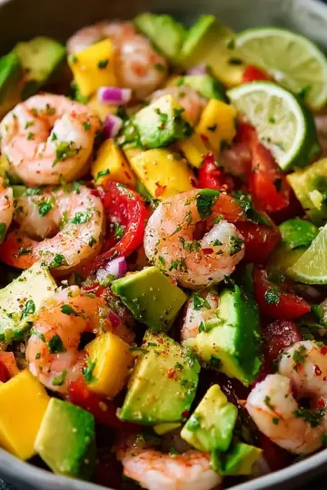 Fresh Shrimp Avocado Salad with Mango & Lime: Bright, Zesty Perfection