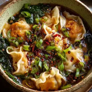 Easy Ginger Garlic Wonton Noodle Soup: Comfort in Every Bowl