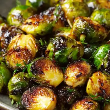 Mouthwatering Balsamic Glazed Roasted Brussels Sprouts