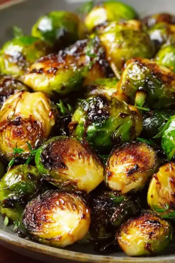 Mouthwatering Balsamic Glazed Roasted Brussels Sprouts