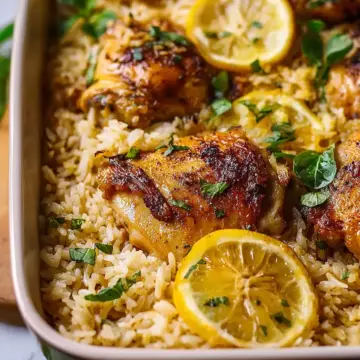 Best Lemon Chicken and Rice Casserole
