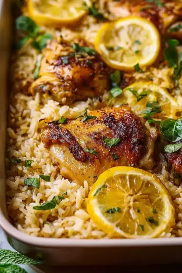 Best Lemon Chicken and Rice Casserole