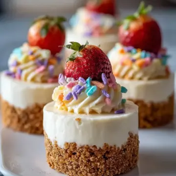 No-Bake Mini Cheesecakes