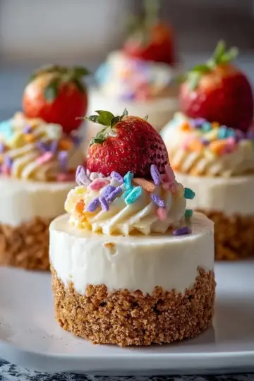 No-Bake Mini Cheesecakes