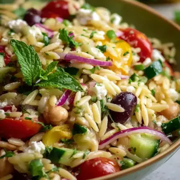 Tasty Orzo Pasta Salad