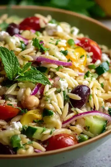 Tasty Orzo Pasta Salad