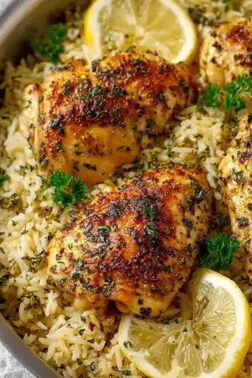 Zesty Lemon Herb Chicken and Rice