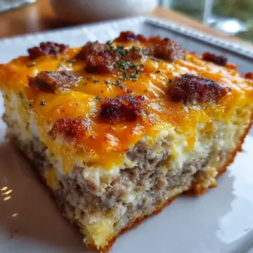 Quick Sausage and Cheese Breakfast Casserole
