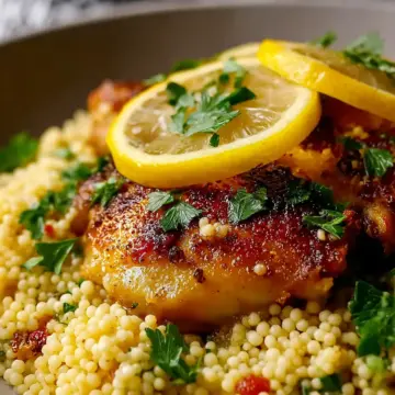Juicy Lemon Chicken and Couscous