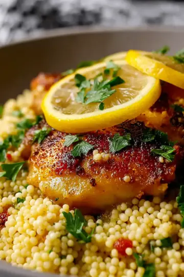 Juicy Lemon Chicken and Couscous