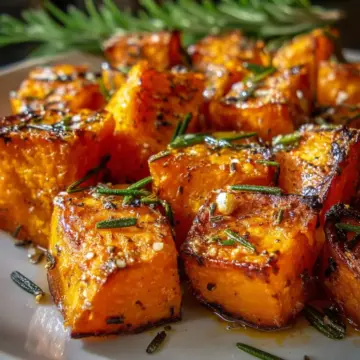 The Ultimate Crispy Roasted Sweet Potatoes with Garlic and Rosemary