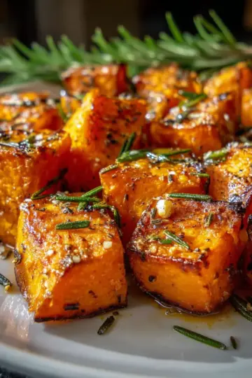 The Ultimate Crispy Roasted Sweet Potatoes with Garlic and Rosemary