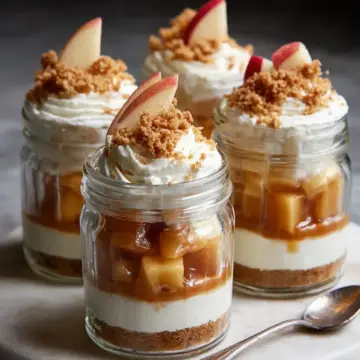 No-Bake Apple Cheesecake Jars Recipe