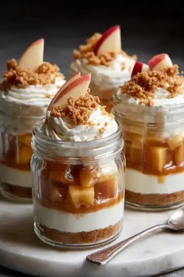 No-Bake Apple Cheesecake Jars Recipe