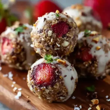 Strawberry Cheesecake Energy Bites
