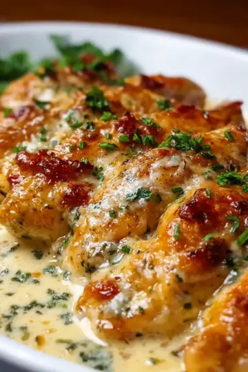 Garlic Cream Chicken Bake